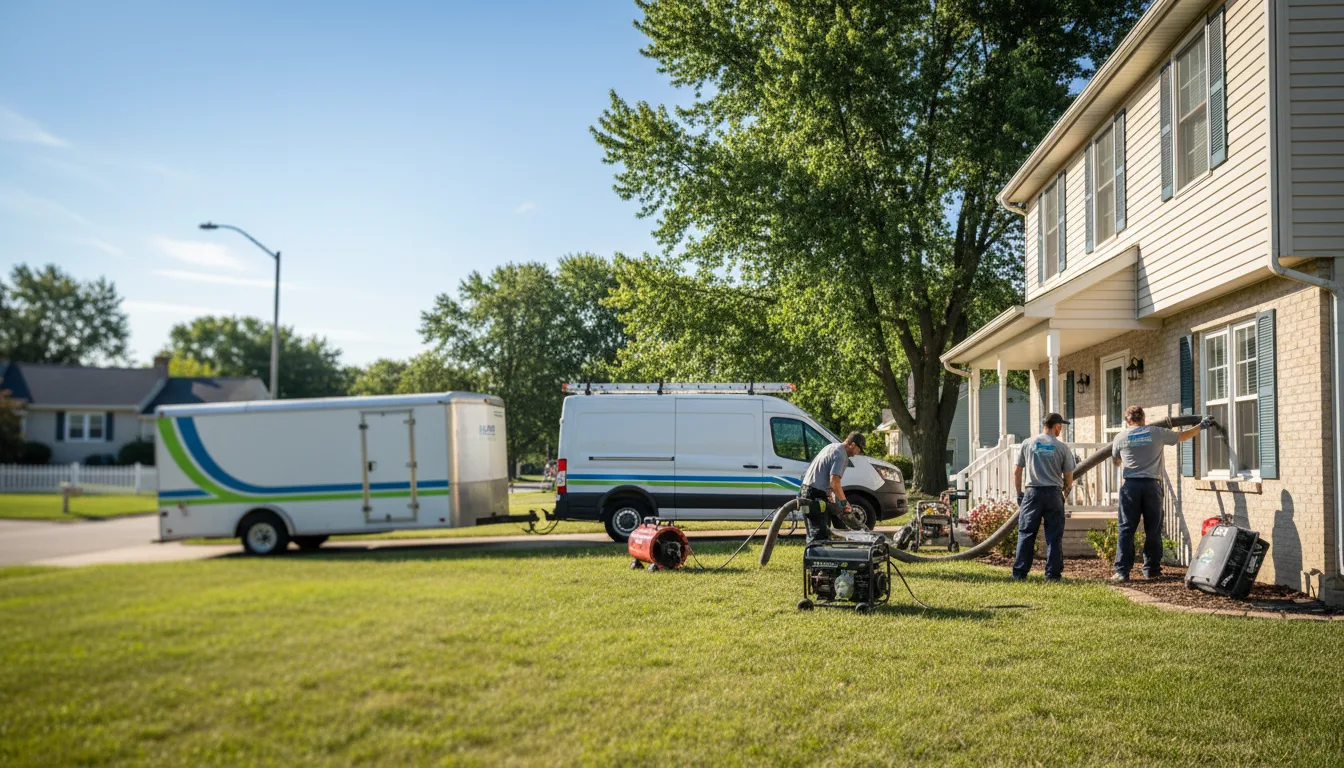 Flooded Basement Restoration And Cleanup With Repair in Dubois, IN near me
